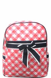 Quilted Backpack-CHE2828/CORAL